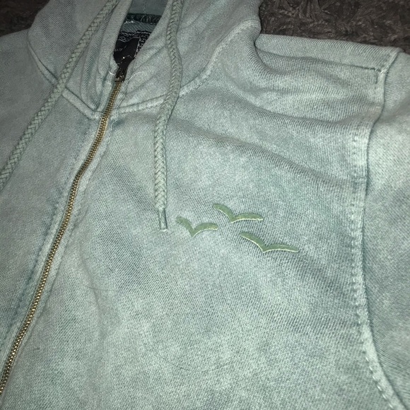 Lazypants teal zip up hoodie - Picture 2 of 3